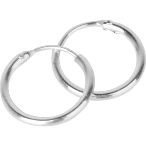 3 Pairs Non-allergic Sleepers Hinged Hoop Earrings 8 10 12mm ee