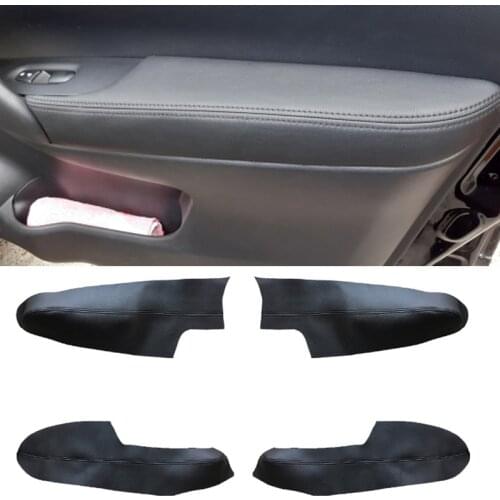 4pcs microfiber leather door armrest panel cover for Nissan Qashqai J11 2016 2017 2018 interior door amrest surface cover