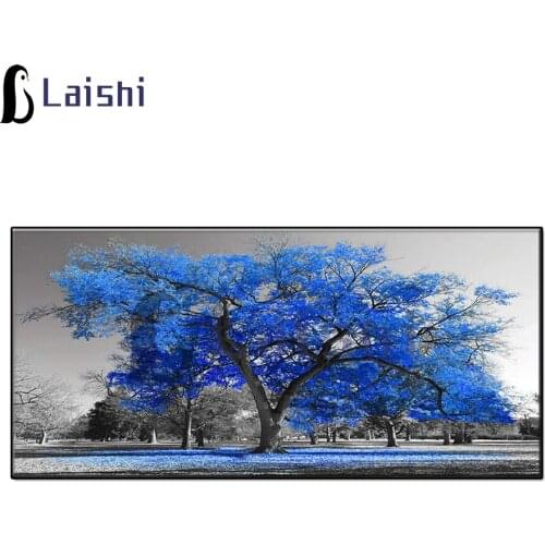 5D Diy round diamond painting Blue Tree Park Landscape cross stitch mosaic diamond embroidery home decoration new year gift