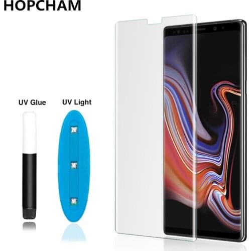 6D Tempered Glass Full Glue Coverage For Samsung Galaxy S10e S8 S9 S10 Plus UV Liquid Screen Protector For Galaxy Note 9 8 Film