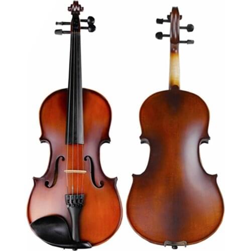 Natural Flamed Maple Acoustic Violin 4/4 3/4 Antique Matt Violino Full Size Musical Instrument with Accessories TONGLING Brand