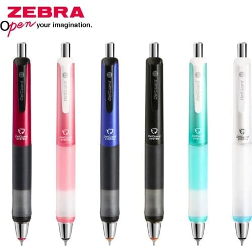 1pcs Japan ZEBRA Automatic Pencil MA93 Color Pen Activity Pencil 0.5mm Continuous Lead Band Eraser Head Soft Gel Holder Student