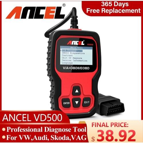 ANCEL VD500 OBD2 Automotive Scanner for VAG Car Diagnostic Tool ABS Airbag Oil Light EPB ODB2 Scanner OBD2 Diagnostic Tool