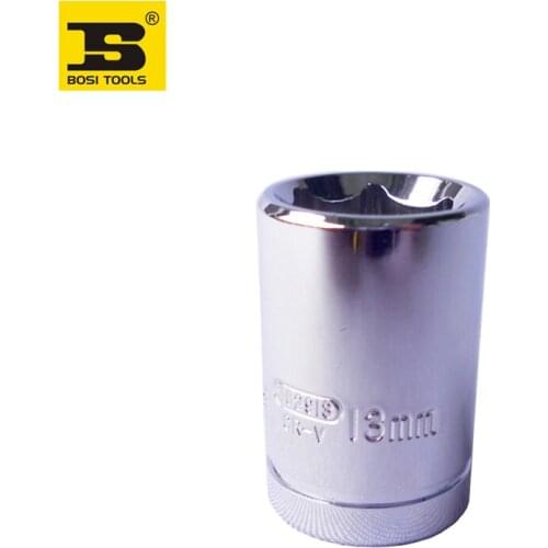 BOSI 3/8" drive metric 13mm six-point socket Cr-v steel