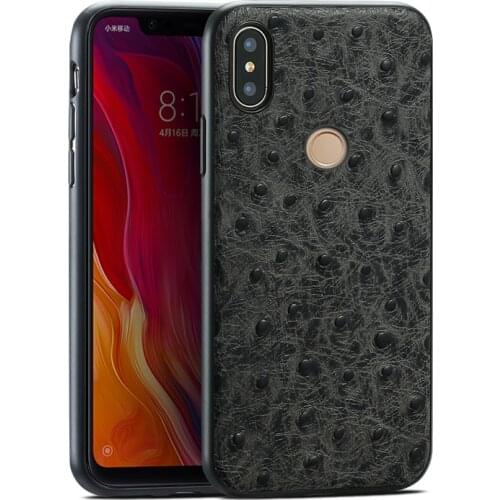 Phone Case For Xiaomi Mi 8 9se 9T A1 A2 A3 lite case for Max 3 Mix 2s 3 Ostrich Texture For Redmi Note 5 6 7 Pro Cover