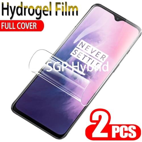 2PCS Hydrogel Film For Oneplus 7 7t Pro Screen Protector Display Protective Film For oneplus 7 pro 7t pro one plus screen film
