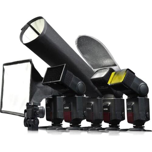 Godox 6in1 SA-K6 Universial Speedlite Accessories Kit Softbox Filter Reflector Snoot Honey Comb Holder