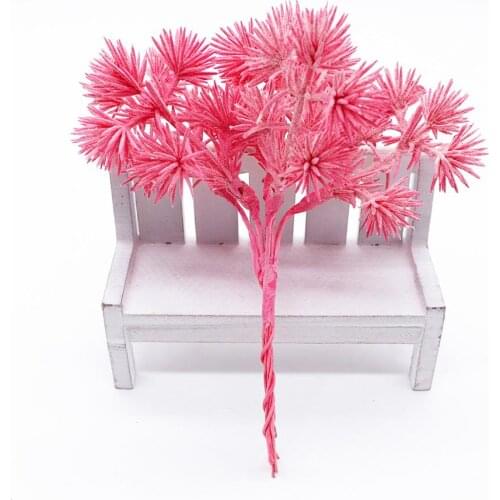 6pcs artificial flower acorn leaf plant bouquet for wedding home Christmas decoration DIY wreath scrapbook craft fake flower