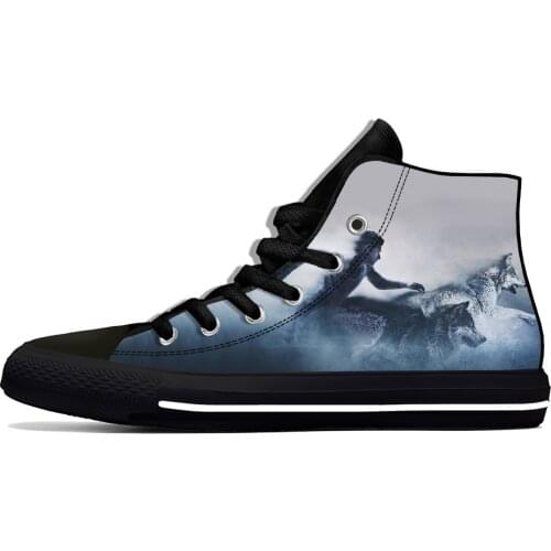 Teen Wolf TV Show Cool Fashion Funny Classic Casual Cloth Shoes High Top Lightweight Breathable 3D Print Men Women Sneakers