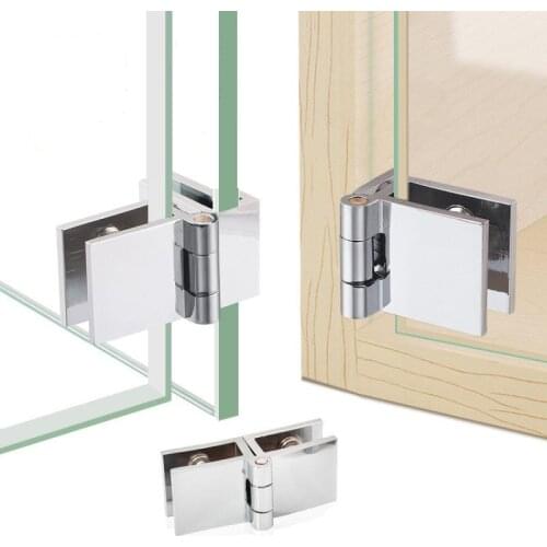 0/90/180 Degree Square hinge Glass Door Hinges For Wine Cabinet