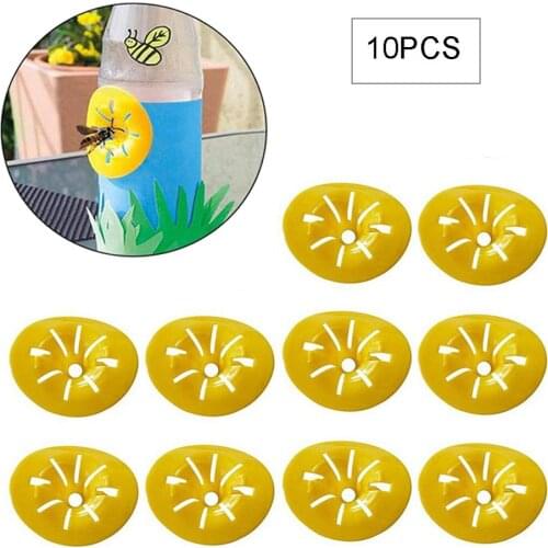10pcs/set Mini Home Flying Bee Catcher Insects Funnel Wasp Trap Garden Pest Control Outdoor Non-toxic Flower Shaped Reusable