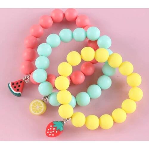 Makersland Cute Soft Clay Beads For Bracelets Children Fruit Jewelry Beads Friendship Bracelets Design Christmas Gift 2020 New
