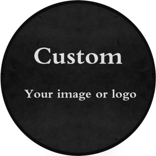 Fashion Personalized Round Floor Mat Custom Design Doormat Anti Slip Area Rugs 92cm Diameter Door Carpet For Home Living Room