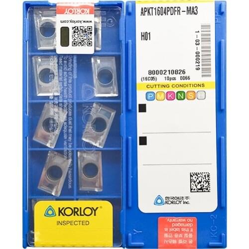Original Carbide Insert CNC APKT1135/1604PDFR-MA/MA3 H01 Milling Cutter