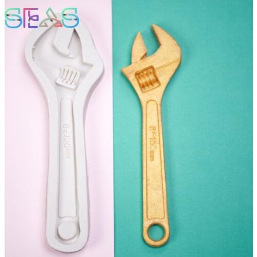 3D Wrench Silicone Molds DIY Biscuits Molds Cake Decorating Tools Party Decoration Baking Tray Molds Resin Molds