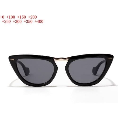 Cat Sunglasses Reading Glasses Women Men Designer Sunglasses Diopter Black Magnifying Reading Sunglasses 1.0 to 4.0 NX
