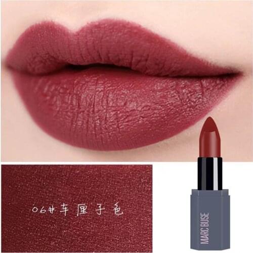 MARC BUSE dark red lipstick 3.8g easy to wear batom nude lip balm waterproof long lasting vampire lipstick tattoo MA015