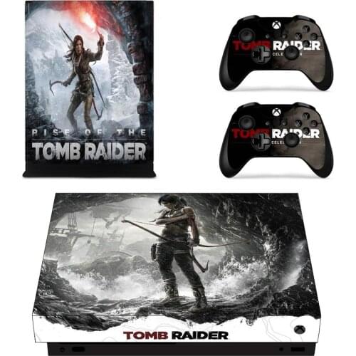 Tomb Raider Full Cover Skin Console & Controller Decal Stickers for Xbox One X Skin Stickers Vinyl