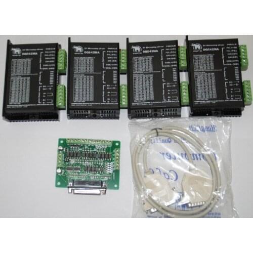 High Powerful 4 Axis CNC Wantai Stepper motor Driver DQ542MA ,50V/4.2A replacing M542 www.wantmotor.com