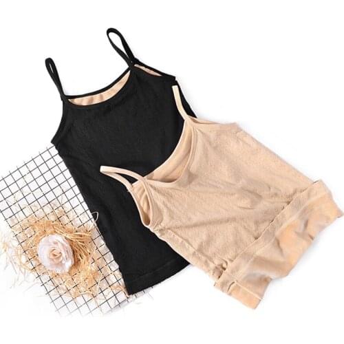 Women Winter Velvet Thicken Basic Tops Soft Body Shaping Underwear Seamless Warm Vest Camisoles Thermal Underwear Tops