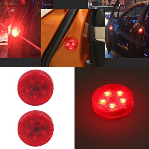 1 Pair 5 LEDs Car Openning Door Warning Flash Lamp Safety Indication Wireless Anti-Collision signal light parking lamps