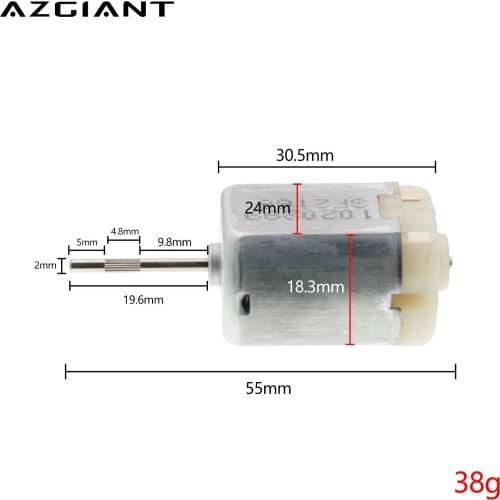 1020299 Car Central Door Lock Actuator Engine DC Motor FC280 12V Carbon Brush Knurled Shaft Original For Johnson DIY Parts