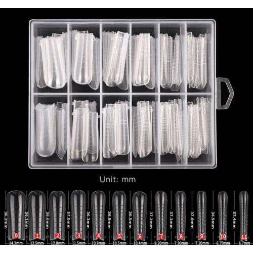 120Pcs Dual Forms Tips Quick Building Gel Mold Nail System Full Cover Tips Nail Extension Forms Top Molds For Build Form