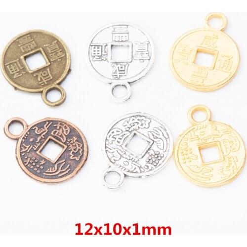 180Pieces/Set zinc alloy Copper coin Charms Jewelry Making DIY Hand Made Jewelry findings 8048