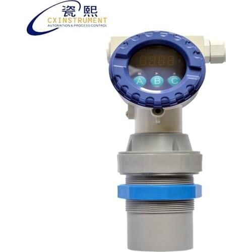 25 meters Measuring Range 3 wires 4~20 mA Output Local LCD Display Flange Connection 0~10V Ultrasonic water tank level Sensor