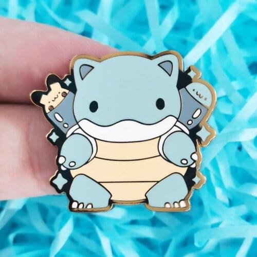 Kawaii Tortoise Elves Hard Enamel Pin Cute Cartoon Sea Turtle Animal Brooch Accessories Anime Video Game Fans Collect Badge