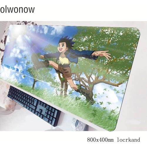 Hunter x hunter mouse pad gamer 80x40cm gaming mousepad cute notbook desk mat Popular padmouse games pc gamer mats gamepad