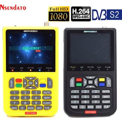 V8 Finder Digital Satellite Finder 3.5 inch LCD Satellite Finder Digital Satellite Signal Finder Meter Satellite Meter Satellite