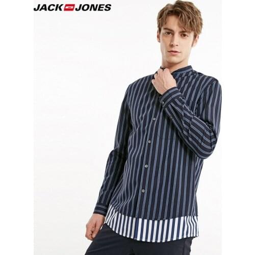 Jack Jones Mens Striped Long Sleeves Shirt |219105518