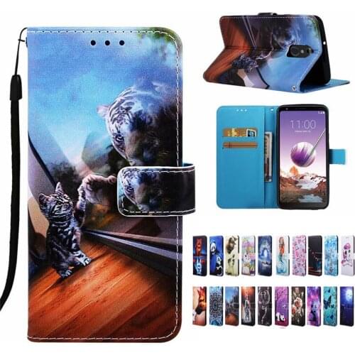 Cartoon Lanyard Flip Leather Case For LG W10 W30 Stylo5 Aristo 2 K8 2018 LV3 Stylo 4 Stylus4 Magnetic buckle card anime case