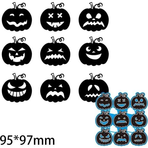 Metal Cutting Dies Cute Little Pumpkin Expressions New Scrapbook Decoration Template Embossing DIY Paper Card Craft 95*97 mm