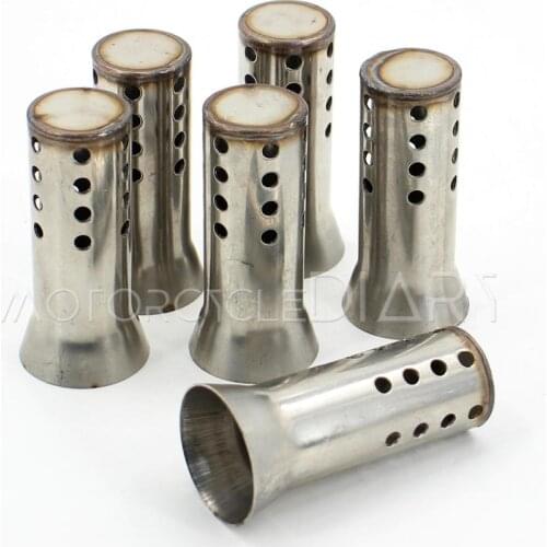 51mm 60mm Inlet Motorcycle Exhaust Modified Muffler Adjustable DB Killer Silencer Noise Sound Eliminator Front Catalyst Pit Bike