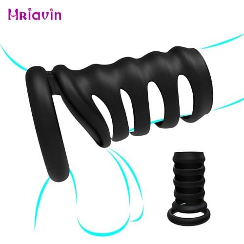 Orgasm Penis Ring Men Masturbator Time-Delay Collar Cock Rings Male Erection Ring Sex Toys For Men Couple Chastity Cage Cockring