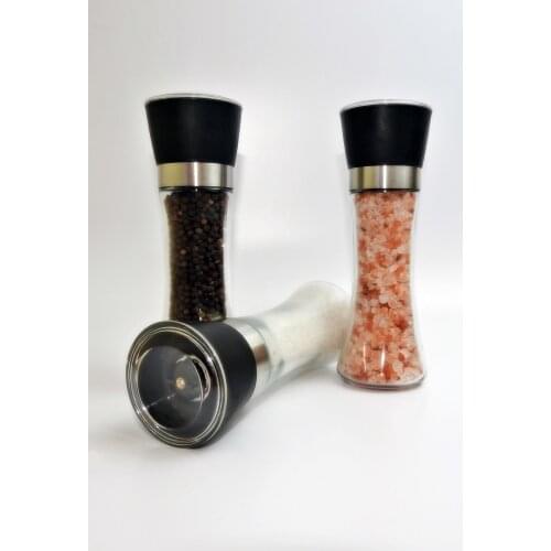 2 Pcs Salt Pepper Mill Set Spice Mill Grinder Adjustable Thicknes Kitchen BBQ Tools Seasoning Tools Pepper Mill Grinder