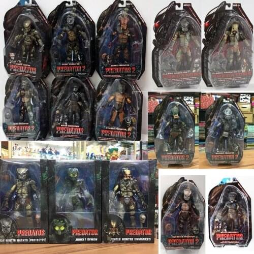 NECA Guardian City Hunter Warrior Water Lost Boar Snake Stalker Jungle Demon Hunter Classic Predator Action Figure Toy Doll Gift