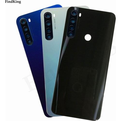 100% New XIAOMI Back Battery Cover Housing Case For Xiaomi Redmi NOTE 8T NOTE8T Back Rear Glass Case With Logo Lens