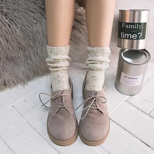New fall/winter warm Some yarn design creative socks women high quality Heap heap solid color socks for women Meias
