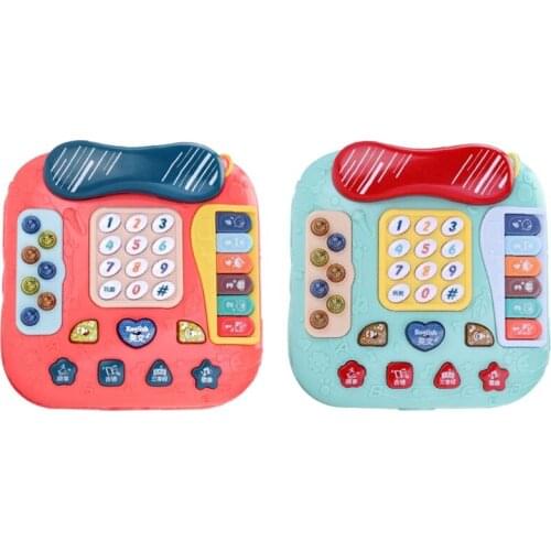 Birthday Gift for Boys Girl Baby Phone Toy Car Shape Musical Telephone Toy Funny with Music, Lights, Piano, Whack-A-Mole