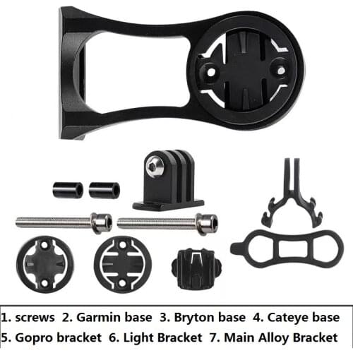 MTB Road Bicycle Computer Mount Holder Aluminum Ultra Light Stopwatch Speedmeter Bracket For Front Bike Stem Extension Support