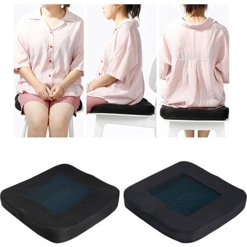 Home Chair Memory Foam Seat Cushion with Soft Honeycomb Gel Office Chair Cushion Breathable Honeycomb Design Help Relieving