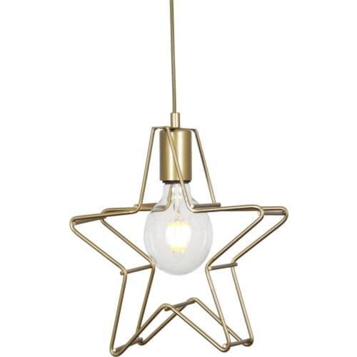 Star Single Gold Antique Painted Modern Chandelier