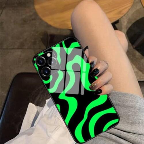 Gren frog Phone Case Glass Phone Case For iphone 12 11 Pro Max XS XR X 8 7 Plus SE2 Case