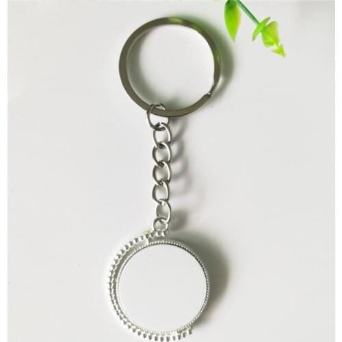 Sublimation Keychain Key Chain for Sublimation Heat Tranfer DIY Print Photos with 2pcs Aluminum sheets Double sides Printing