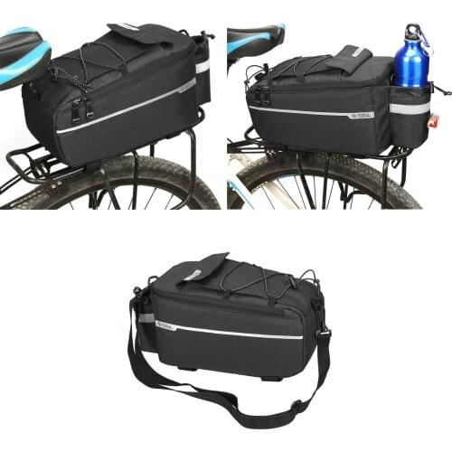 10L Bike Rear Seat Bag, Road Bike Bicycle Backseat Bag Cycling Pannier Rear Rack
