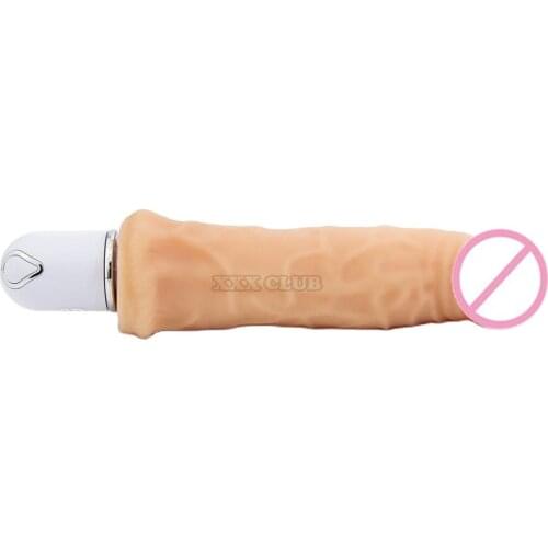 Puppy Play 20.5x4.1cm Super Soft flexible Silicone dildo, Realistic Vibration dildos,penis vibrator, Dick sex Toy for women