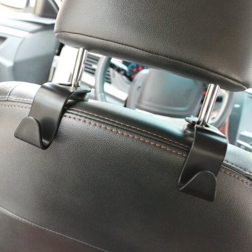Universal Car Seat Back Hooks Hanger Headrest Mount Storage Hook Clips for Bag Purse Cloth Grocery Car Interior Accessories